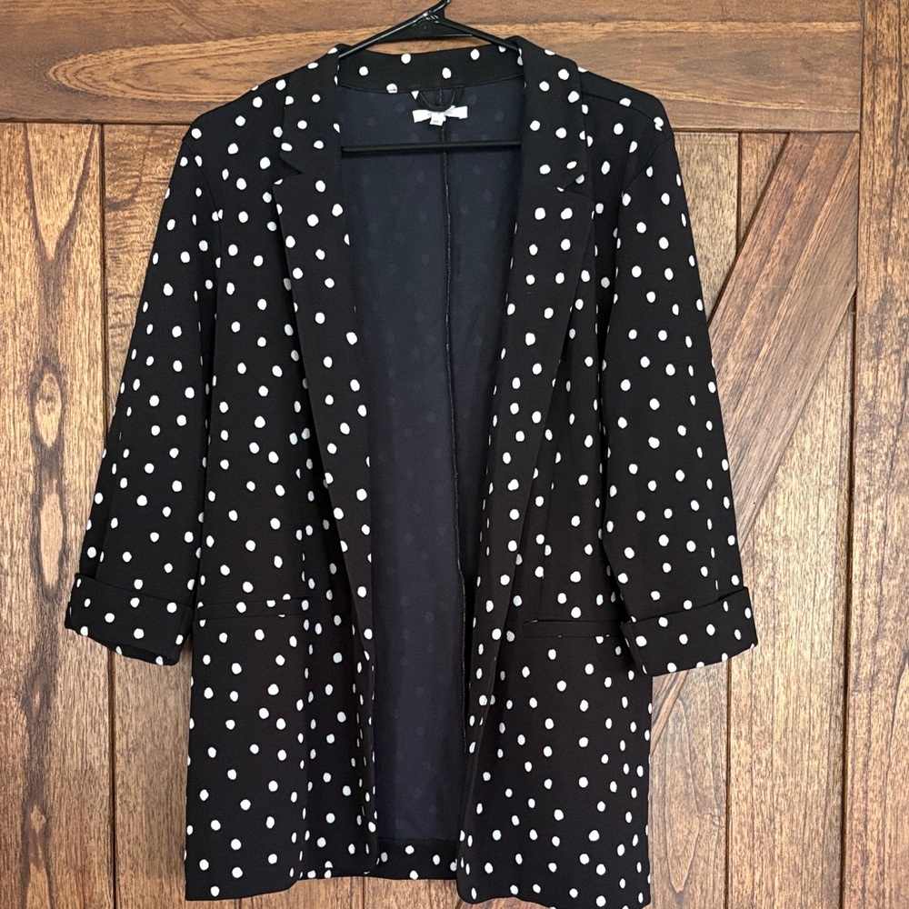 Maurices Black and White Dot Jacket